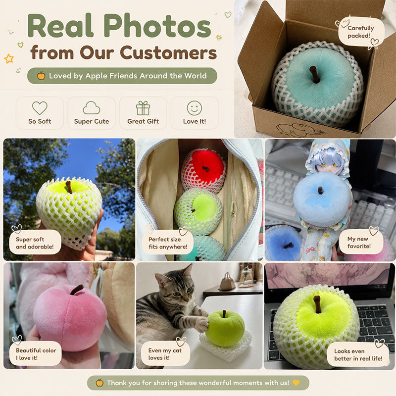 Customer photo Apple Friends plush apple