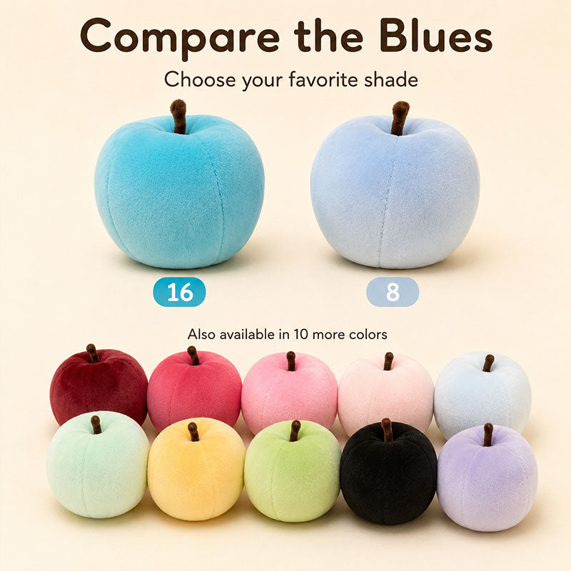 Apple Friends plush apple colors