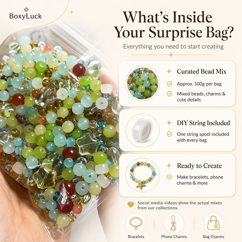 Mystery Bead Blind Box – Surprise Color Mix for DIY Jewelry Creations