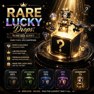 Rare Lucky Drops blind box featuring exclusive collectible items