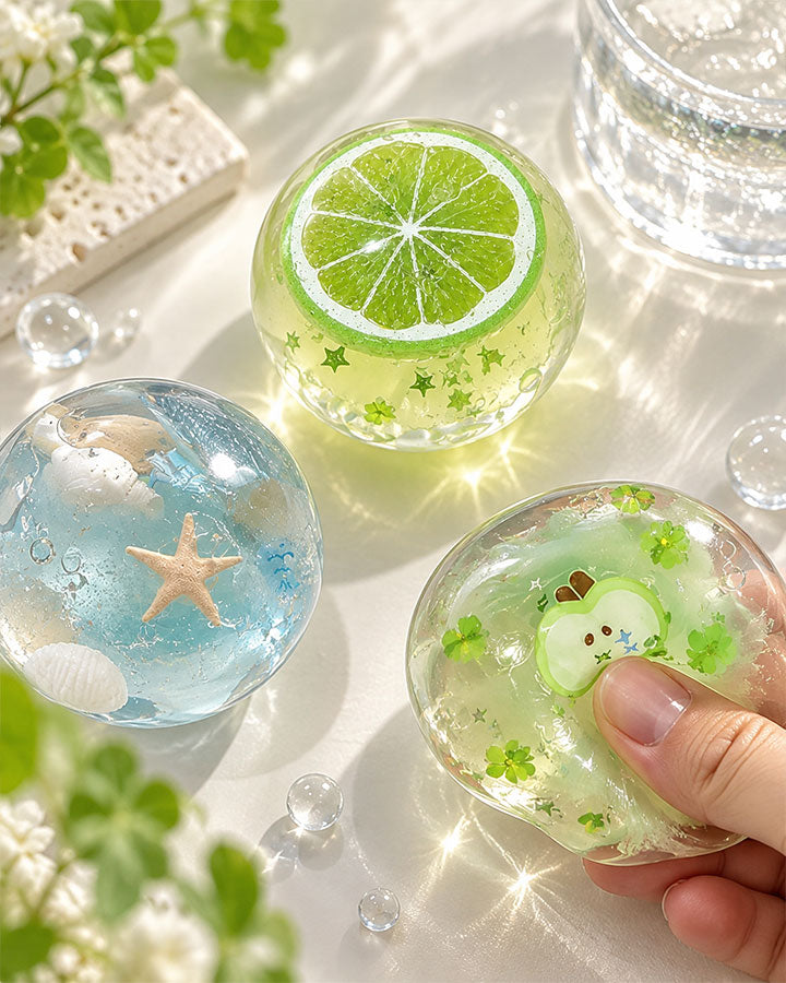 Handmade squishy stress relief toys with soft and satisfying designs