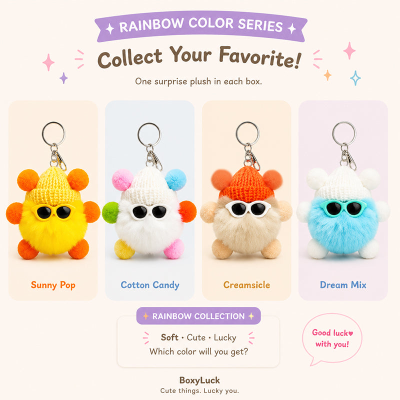 cute luck coal ball candy color series