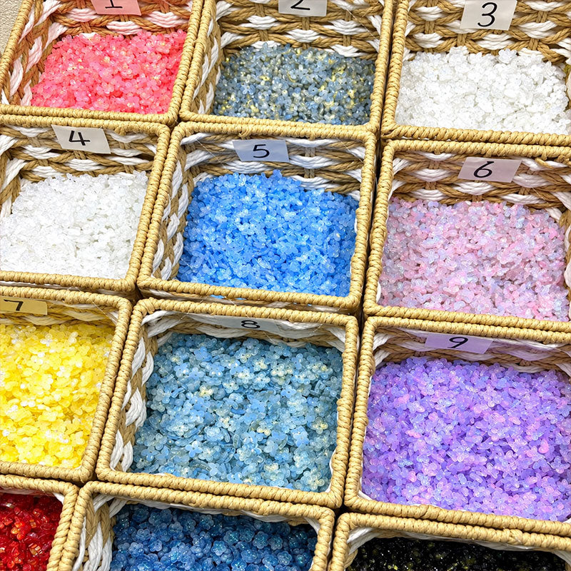 Glass Flower & Butterfly Beads – 8mm–12mm DIY Jewelry Accent Beads