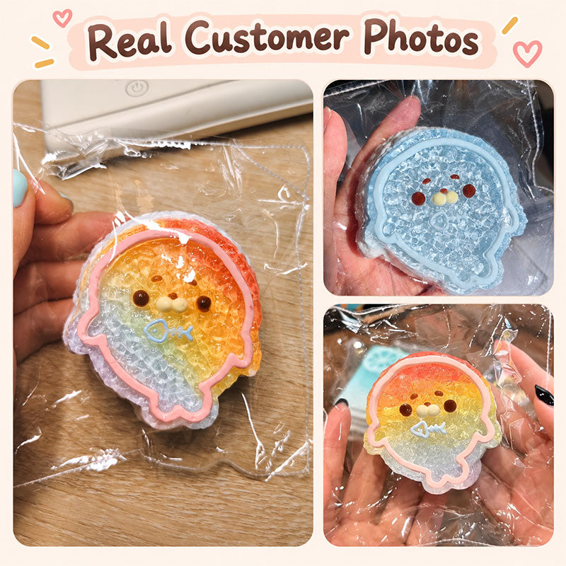 Handmade Crystal Seal Squishy