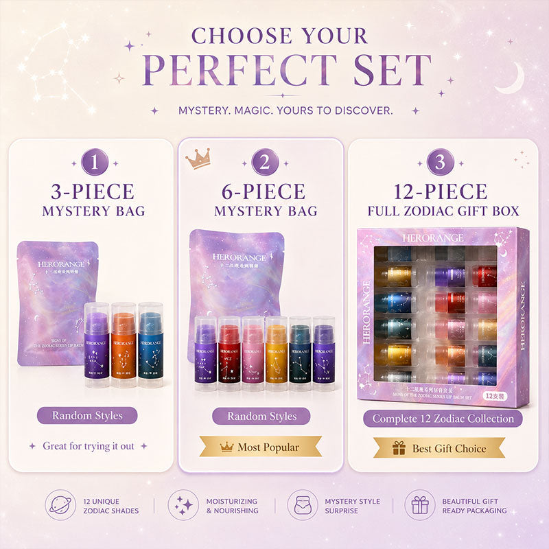 Zodiac Sparkly Lip Balm Blind Box Gift Set