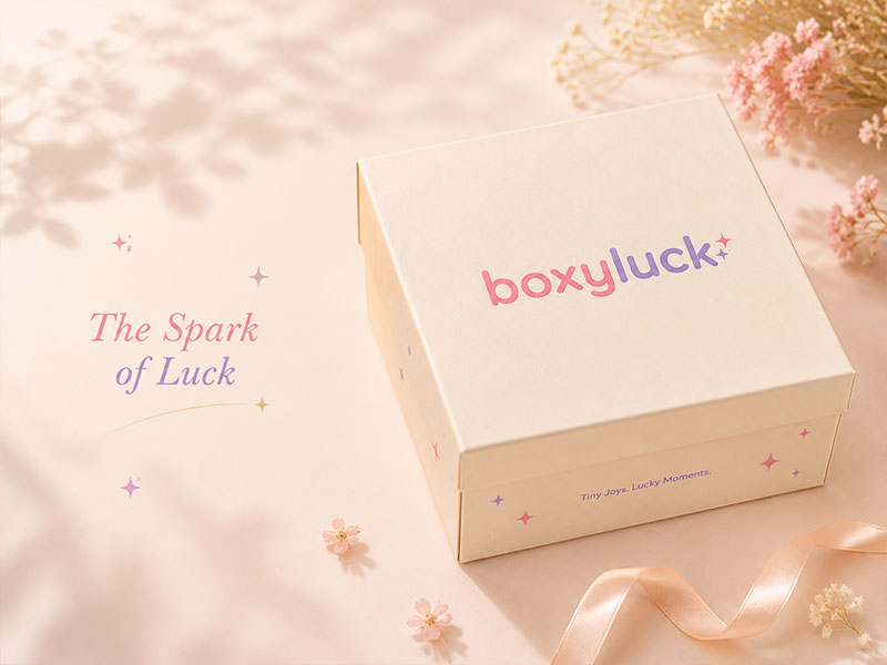 BoxyLuck gift box brand story with a lucky surprise