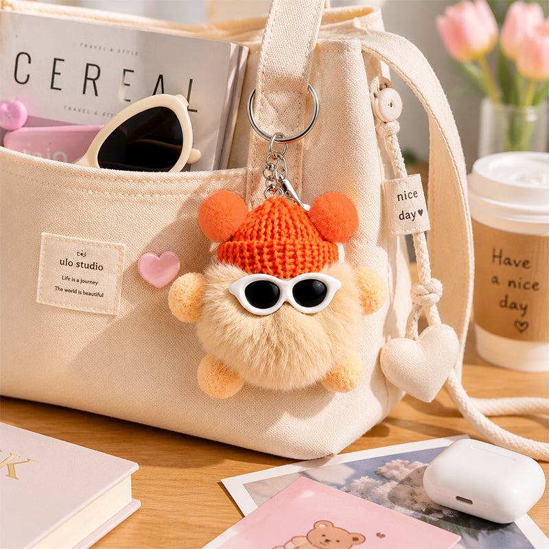 cute luck coal ball bag charm