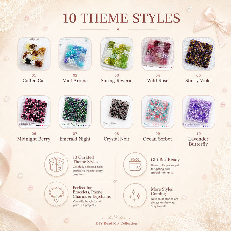 DIY Bead Mix Blind Box Gift Set – Mystery Beads & Charm Making Kit