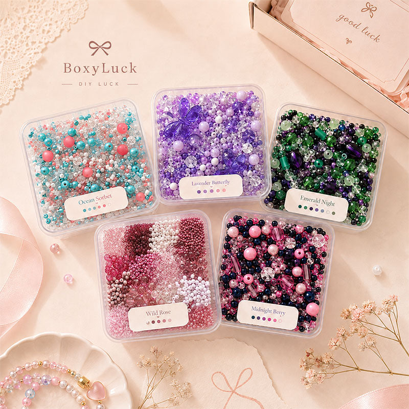 DIY Bead Mix Blind Box Gift Set – Mystery Beads & Charm Making Kit