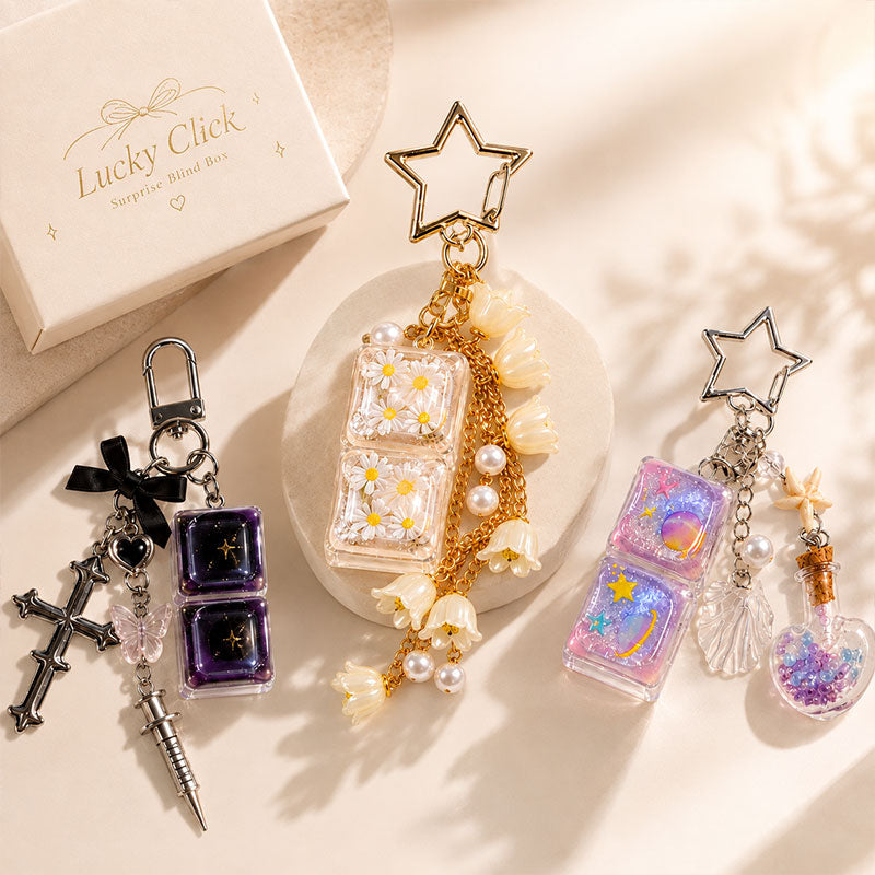 Lucky Click fidget keychain blind box