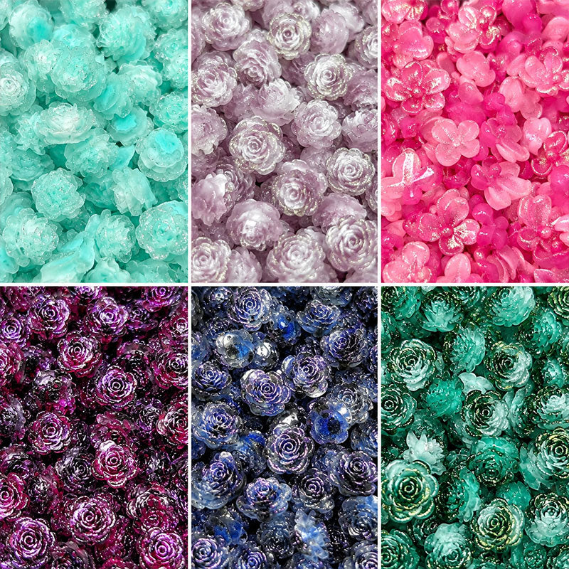 Premium Silicone Flower Beads – Floral Accent Beads for DIY Jewelry