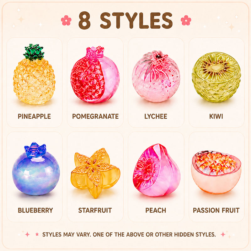 Transparent Fruit Mini Resin Fruit Decor