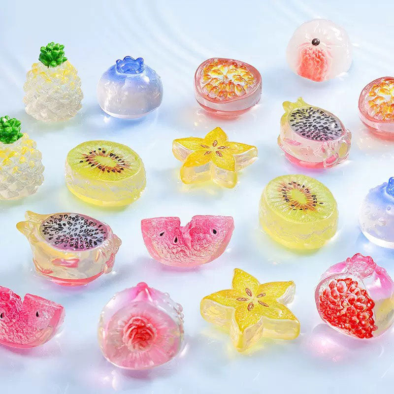 Transparent Fruit Mini Resin Fruit Decor