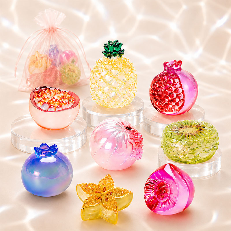 Transparent Fruit Mini Resin Fruit Decor